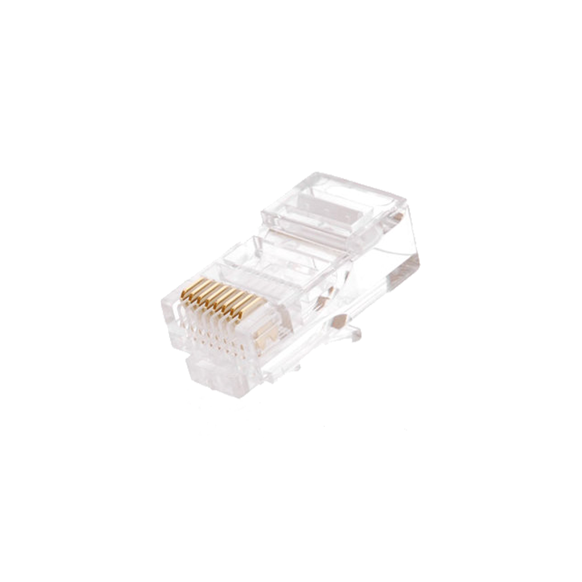 Коннектор NETLAN RJ45/8P8C под витую пару, Кат.5e (Класс D), неэкранированный, уп.100 шт.