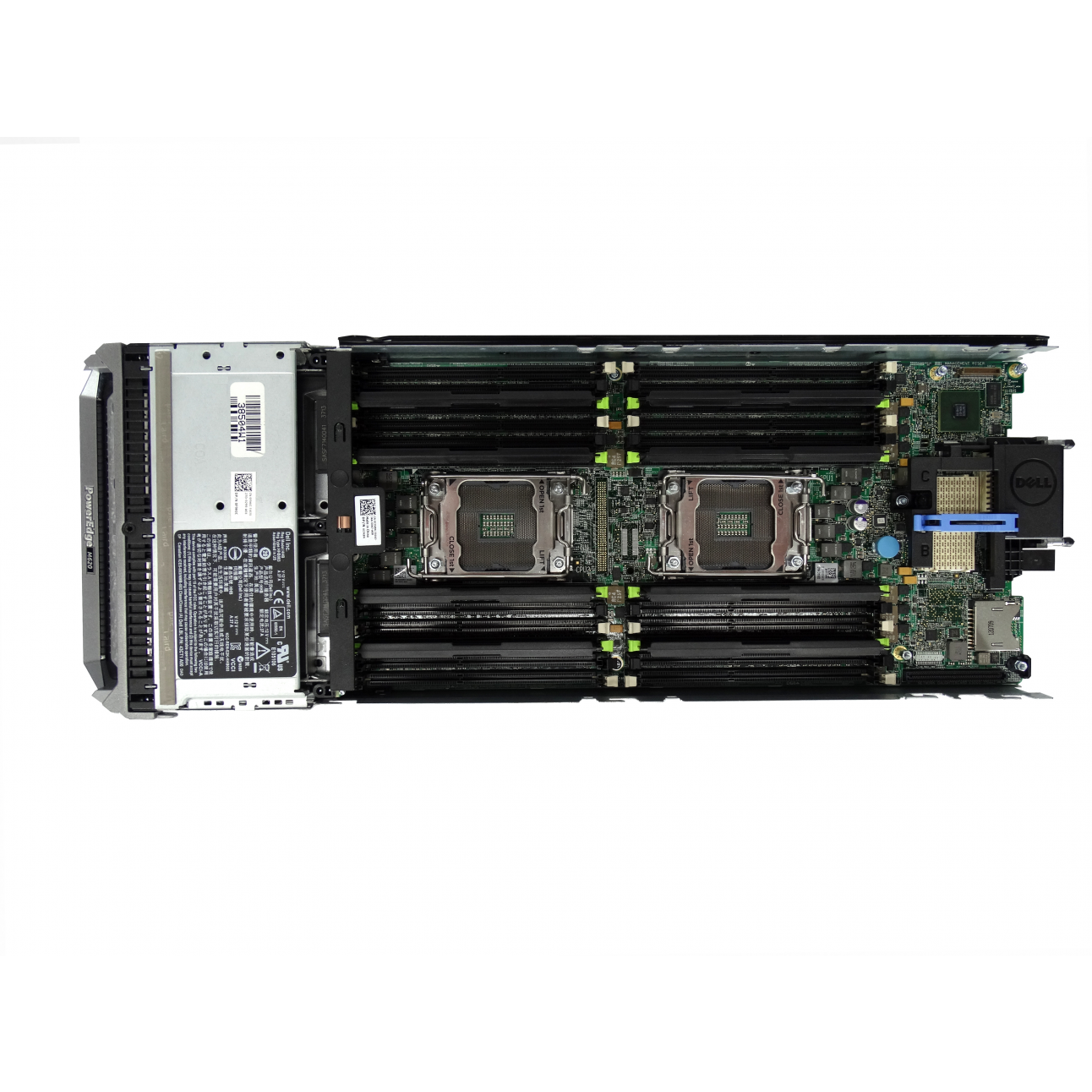 Блейд-сервер DELL PowerEdge M620, 2 процессора Intel 10C E5-2680v2 2.80GHz, 48GB DRAM, PERC H310, 2x10Gb 57810-k, 2x300GB SAS