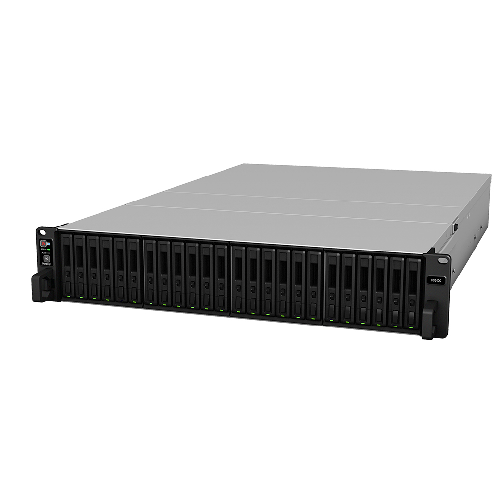 NAS-сервер Synology FlashStation FS3400, 24xHDD 2,5, 4х1000Base-T, Два БП, без дисков