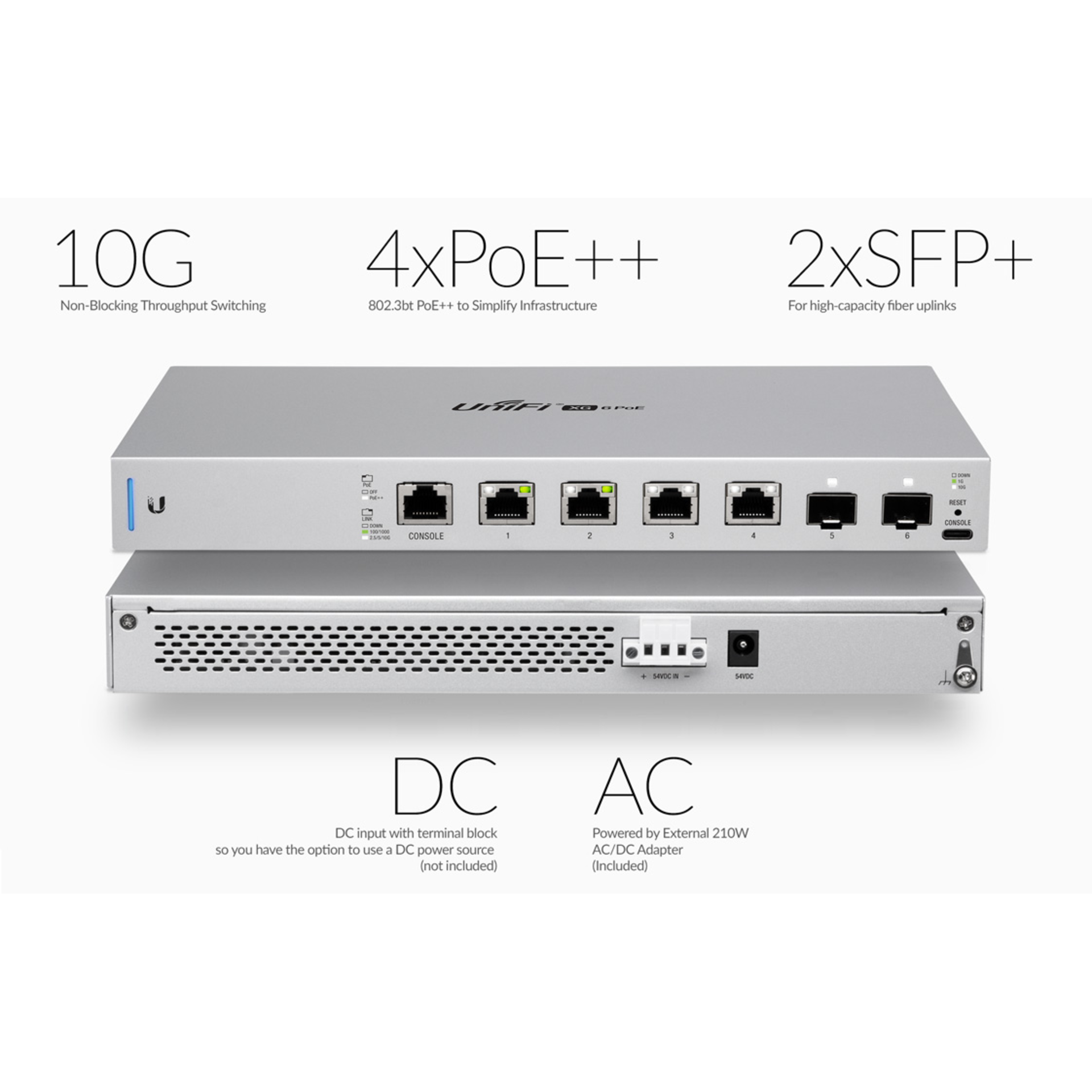 Коммутатор Ubiquiti UniFi Switch XG PoE 10Gb/s