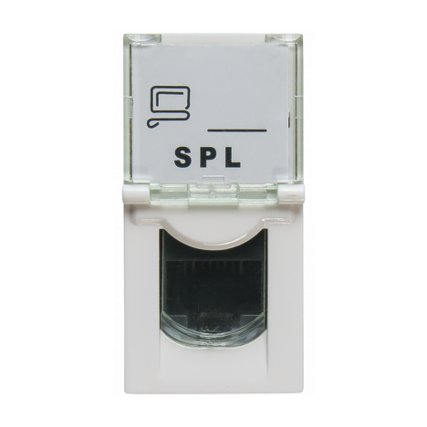 Розетка информационная UTP 1хRJ45 22,5х45 cat5e