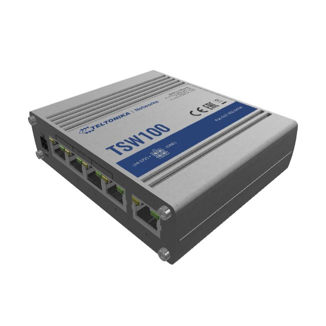 Промышленный PoE коммутатор Teltonika TSW100