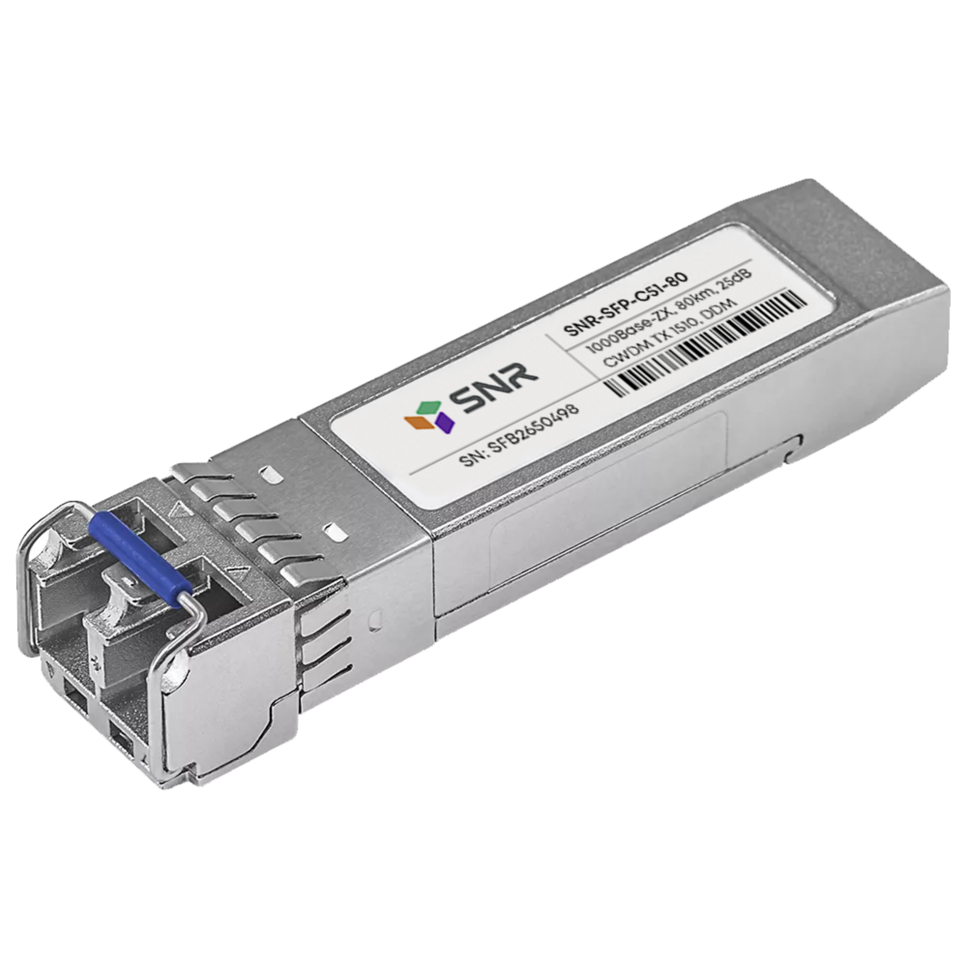 Модуль SFP CWDM оптический, дальность до 80км (25dB), 1510нм