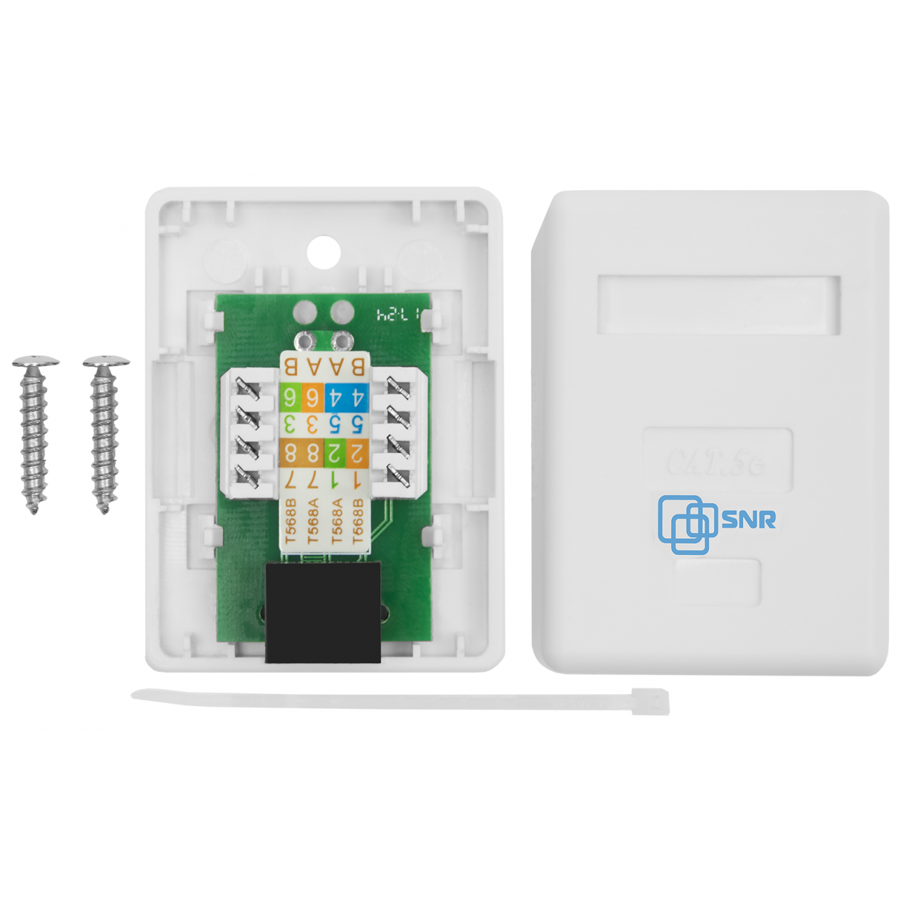 Розетка накладная 1хRJ45 (SNR-SMB-2108A)