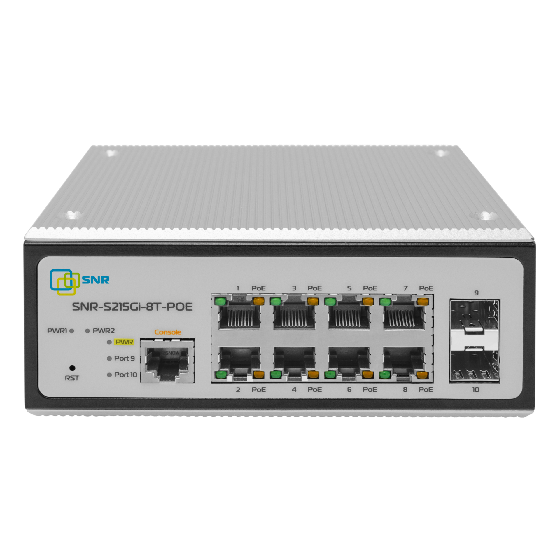 Управляемый промышленный POE коммутатор уровня 2 SNR-S215Gi-8T-POE