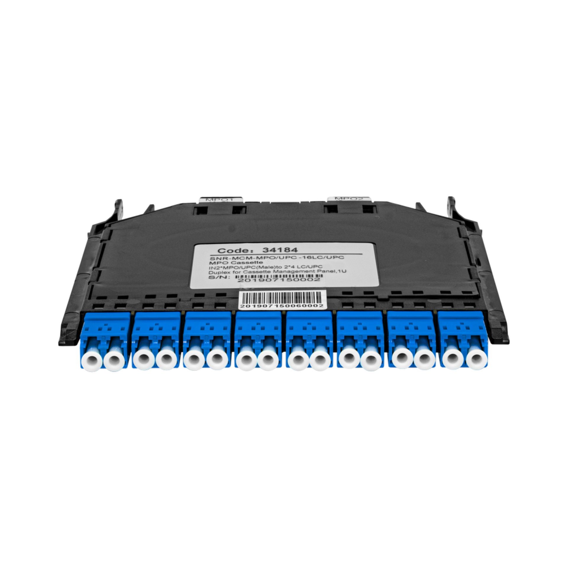 Кассета распределительная MPO/APC на 16LC/UPC портов SM для SNR-CMP-144P