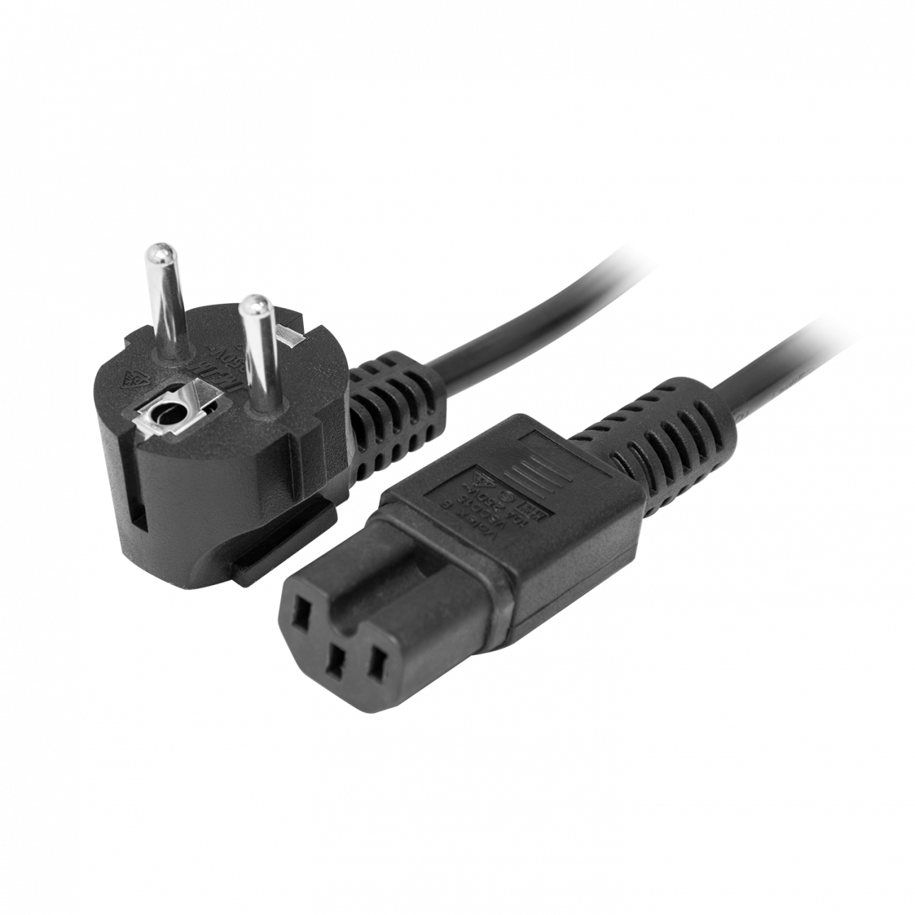 Кабель питания EU-Schuko/IEC320-C15, 220B, 10А, 1.8м