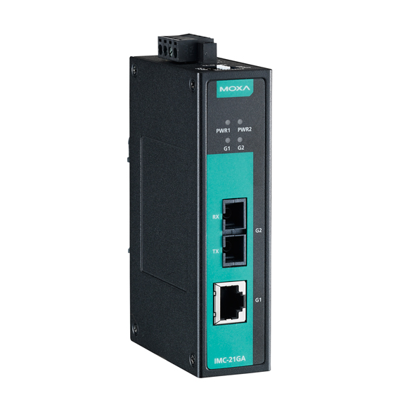 IMC-21GA-SX-SC Медиаконвертер Gigabit Ethernet 10/100/1000BaseTX в 100/1000Base SC (многомодовое оптоволокно) в металлическом корпусе