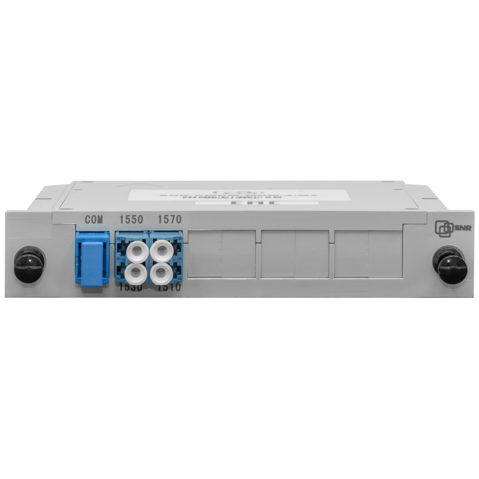 Мультиплексор CWDM одноволоконный 2-канальный, (trx:1550/1530, 1570/1510), в пластиковом слоте