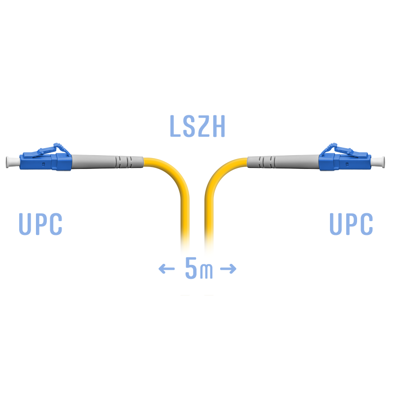Патчкорд оптический LC/UPC SM  5 метров