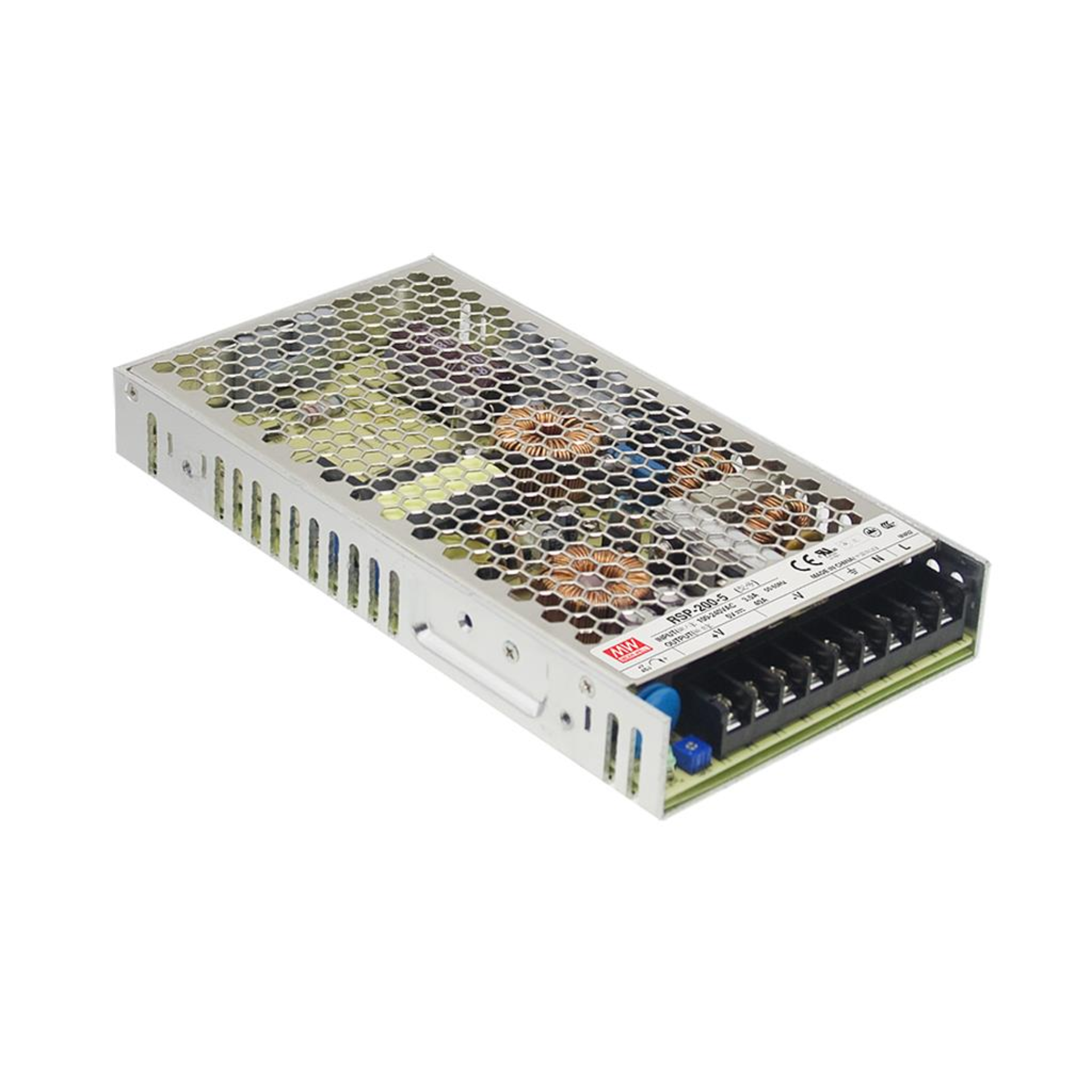 RSP-200-12 Мощный блок питания в защитном кожухе 12В, 16,7А, 200,4Вт Mean Well