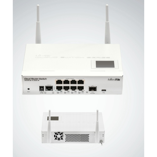 Коммутатор Cloud Router Switch Mikrotik CRS109-8G-1S-2HnD-IN (RouterOS L5)