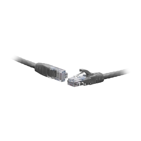 Коммутационный шнур U/UTP 4-х парный cat.5e 1.0м PVC standart серый