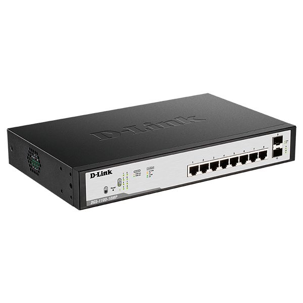 Коммутатор EasySmart D-Link DGS-1100-10MP/C1A (PoE)