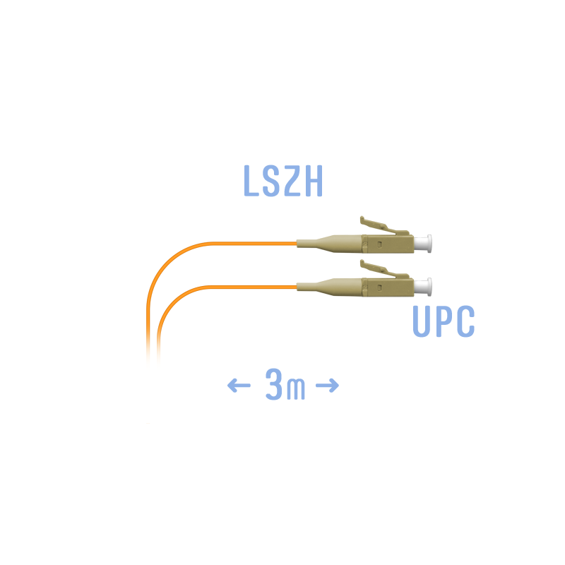 Шнур монтажный оптический LC/UPC MM 3m