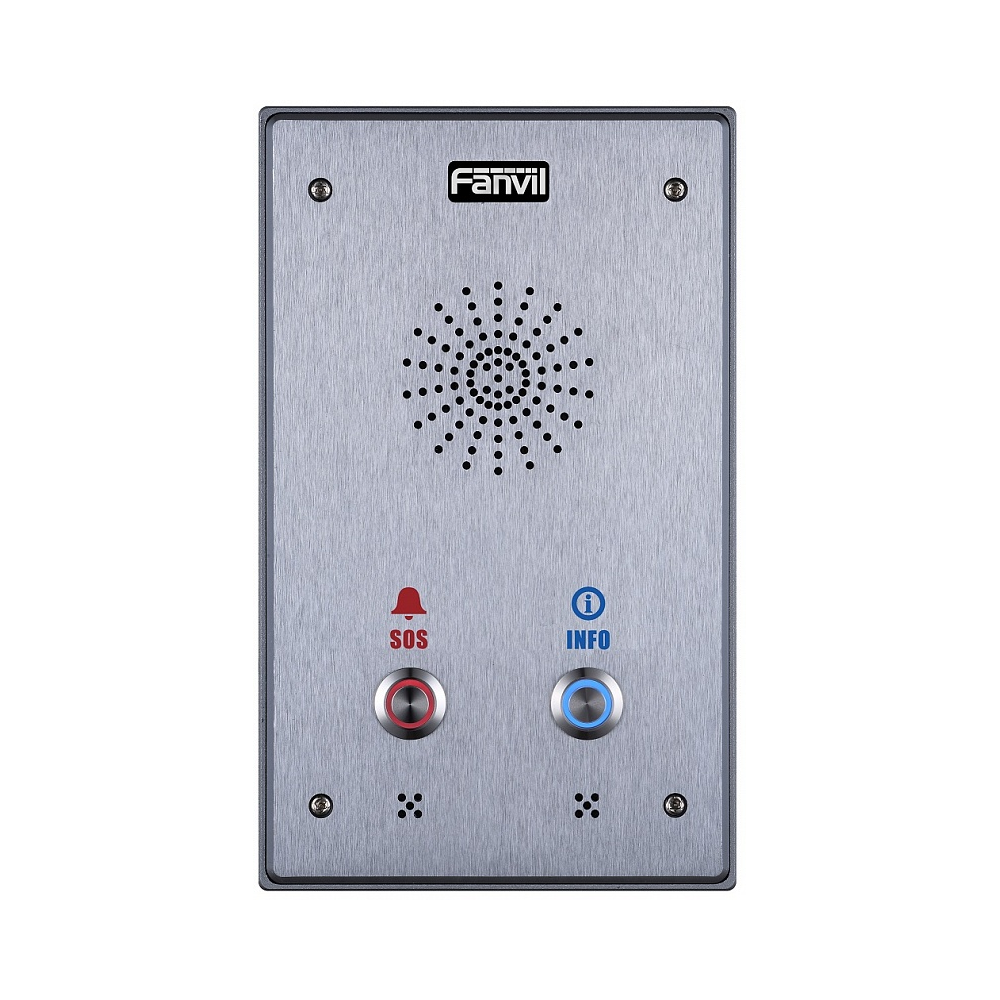 Fanvil i12-N-02P интерком, накладной, внешний, IP65, IK10, 2 кнопки