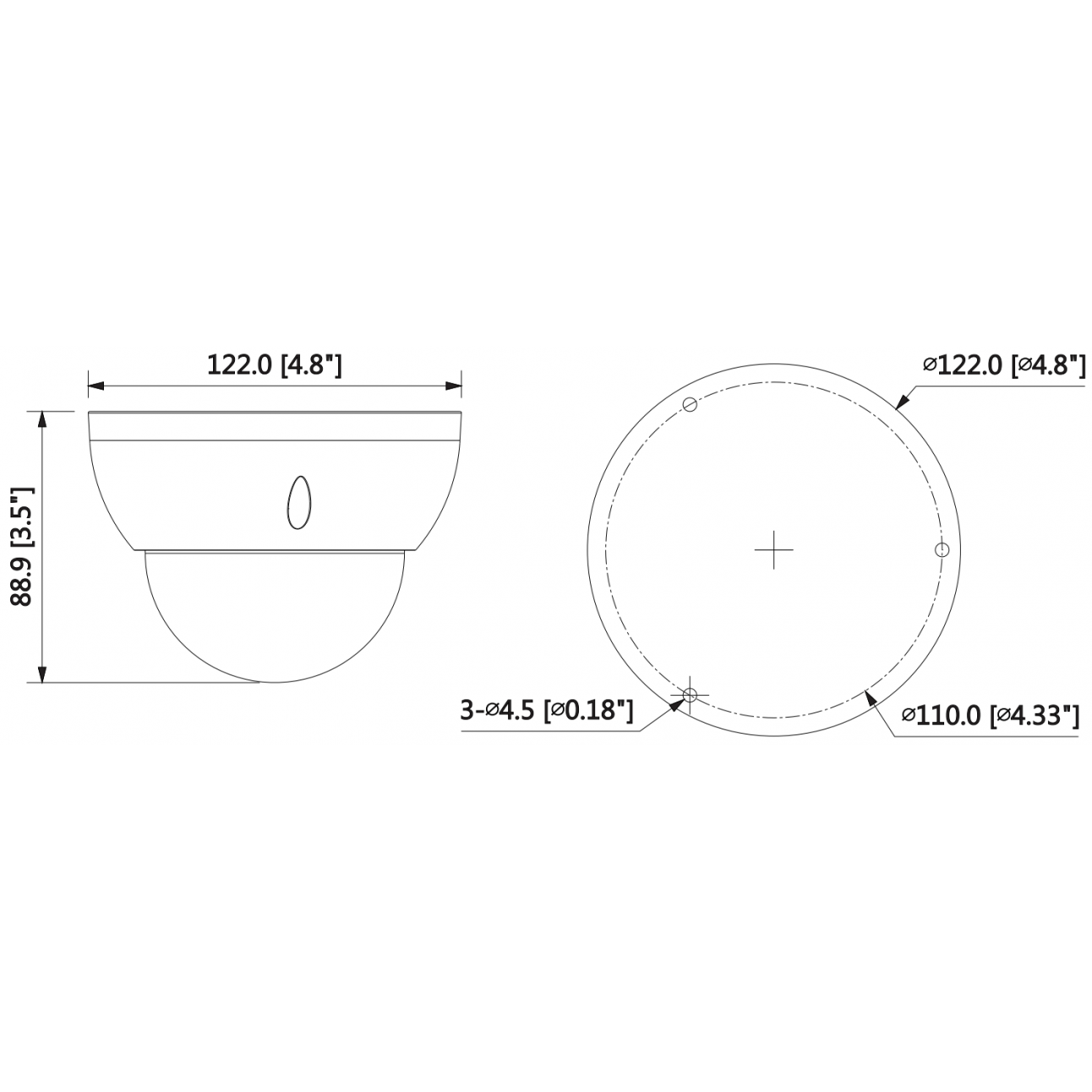 IP камера Dahua DH-IPC-HDBW2231RP-VFS антивандальная купольная 2Мп, объектив 2.7-13.5мм, ИК-подсветка до 50м, PoE, 12В, Micro SD, WDR, IP67