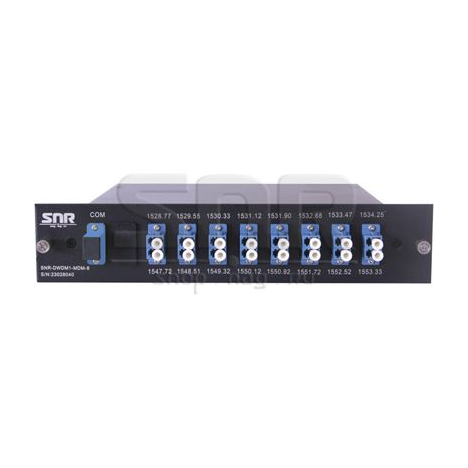 Мультиплексор-Демультиплексор DWDM одноволоконный 8-канальный + TV канал 1550 в шасси