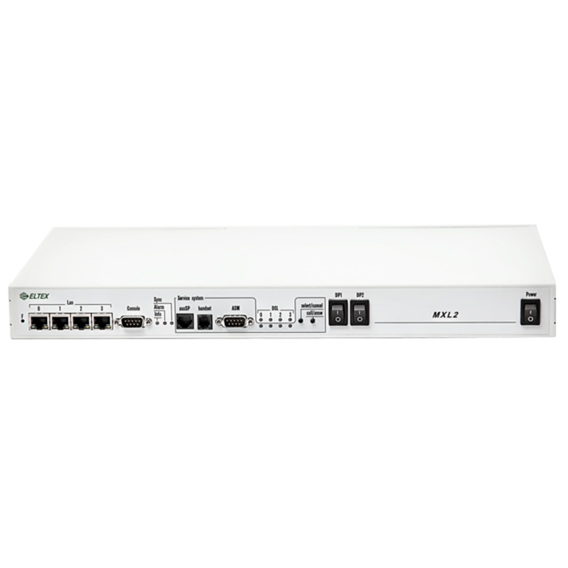 SHDSL-модем MXL2-2, базовый блок, 4хRJ45 (LAN), 2 места для субмодулей М4Е1/4И15, 2 интерфейса SHDSL, 11,4 Мбит/с