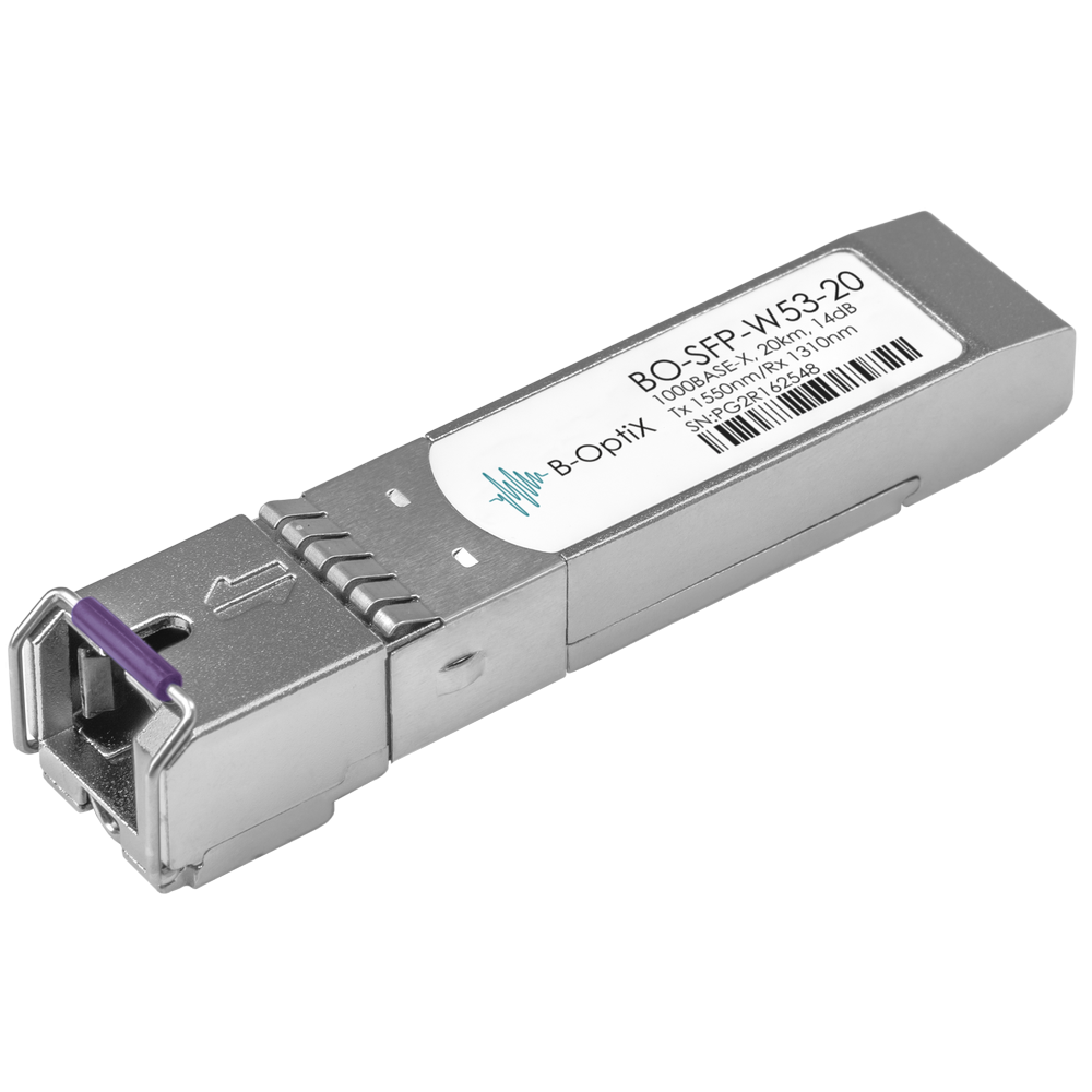 Модуль B-OptiX SFP WDM, дальность до 20км (14dB), 1550нм