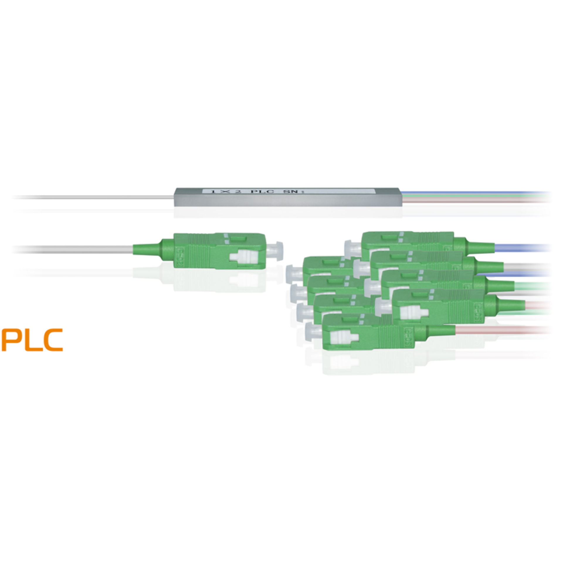 Делитель оптический планарный бескорпусный SNR-PLC-M-1x8-SC/APC