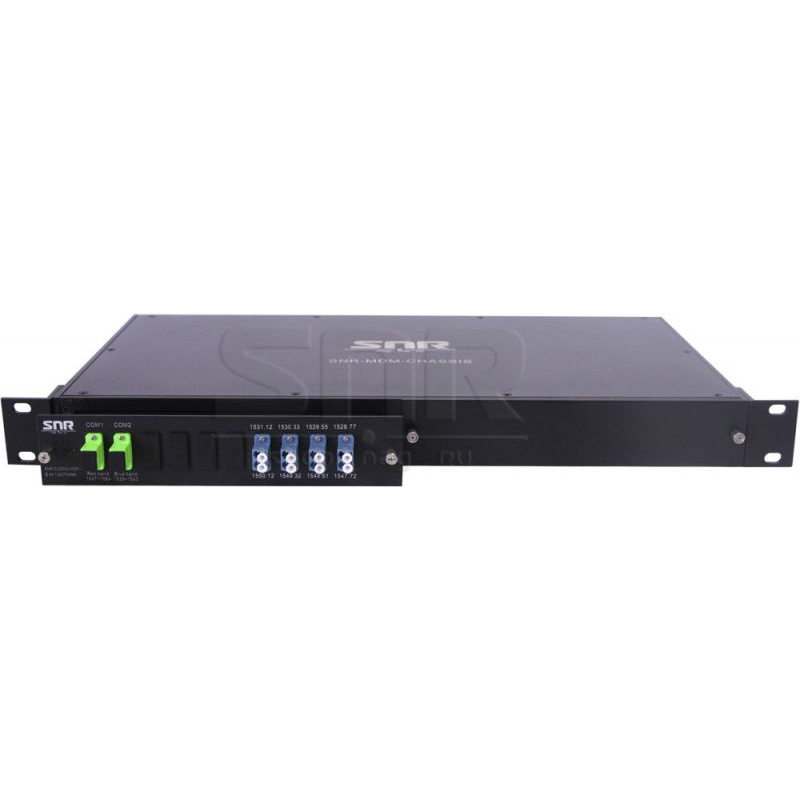 Мультиплексор DWDM двухволоконный 4-канальный в 1/2-слоте