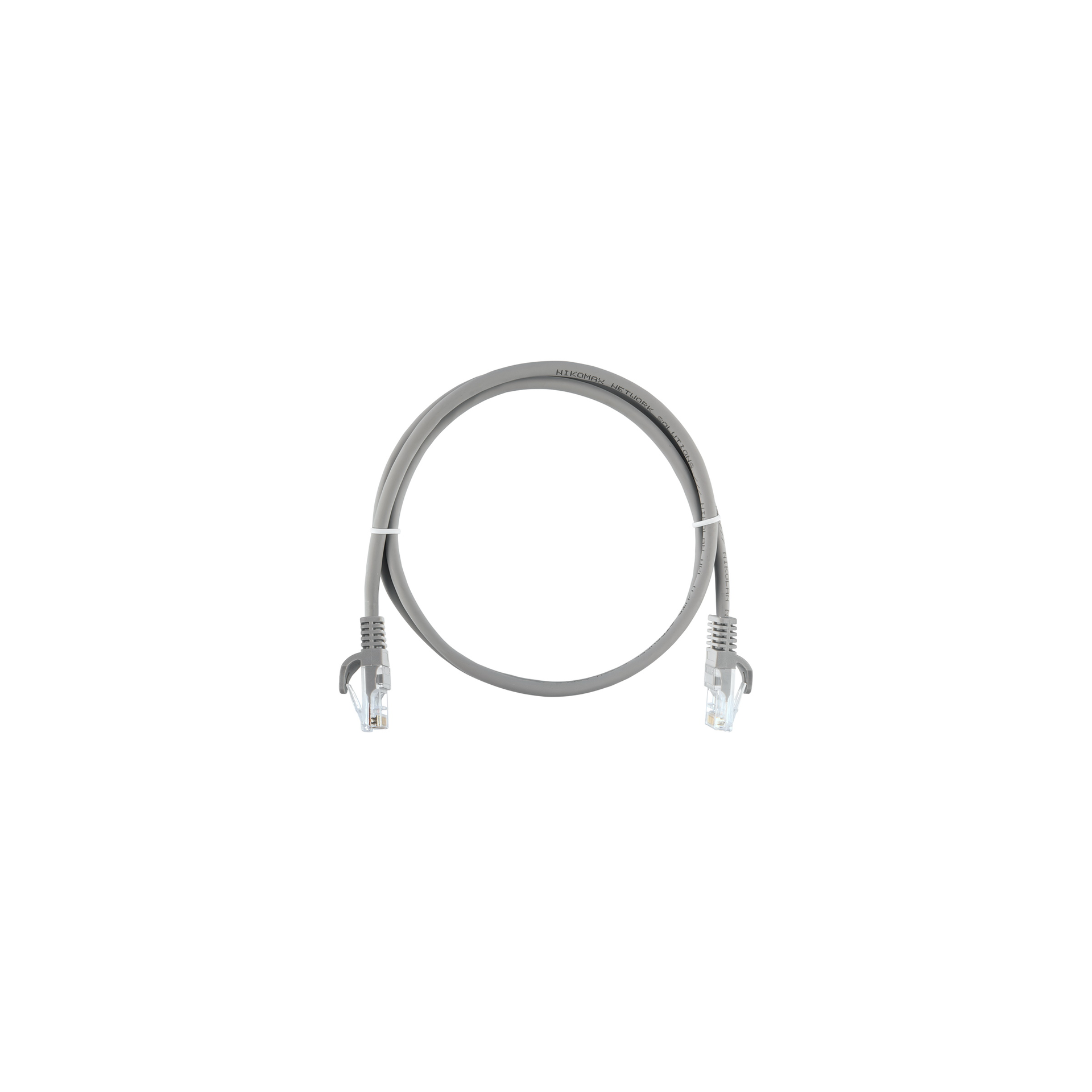 Коммутационный шнур NIKOMAX U/UTP 4 пары, Кат.5е, 24AWG (7х0,205мм), LSZH нг(А)-HFLTx, серый, 20м