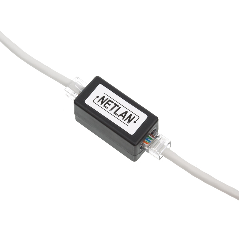 Кабельный соединитель NETLAN RJ45-RJ45 (8P8C), Кат.5e (Класс D), 100МГц, неэкранированный, черный, уп-ка 10шт.