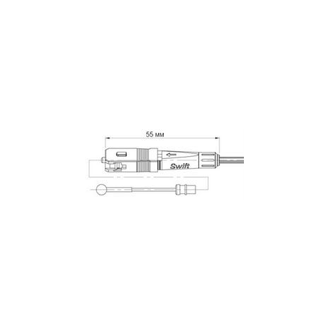 Разъем оптический Ilsintech Splice-On Connector SC/UPC для кабеля 3,0 мм / 2,0 х 3,1
