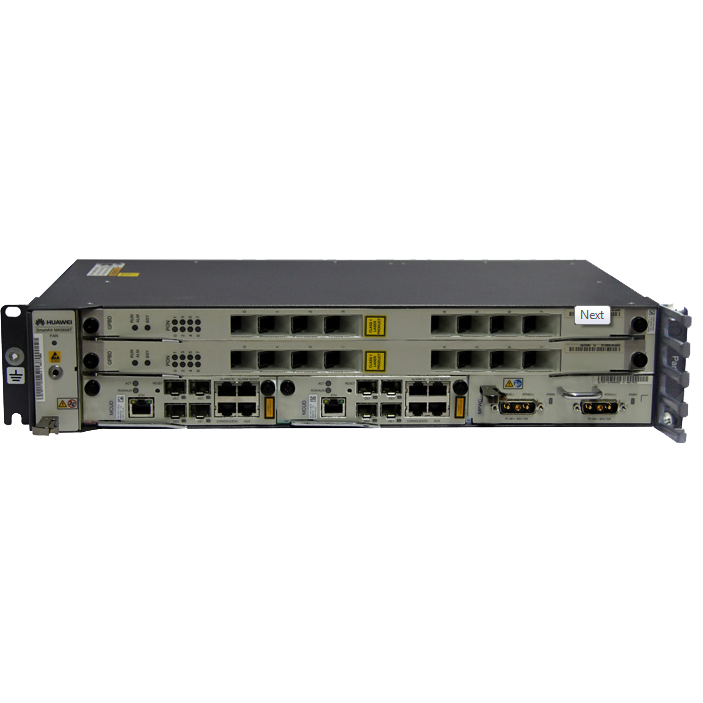 2RU шасси Huawei OLT GPON, 2 слота для установки интерфейсных модулей, 8 GPON портов, DC