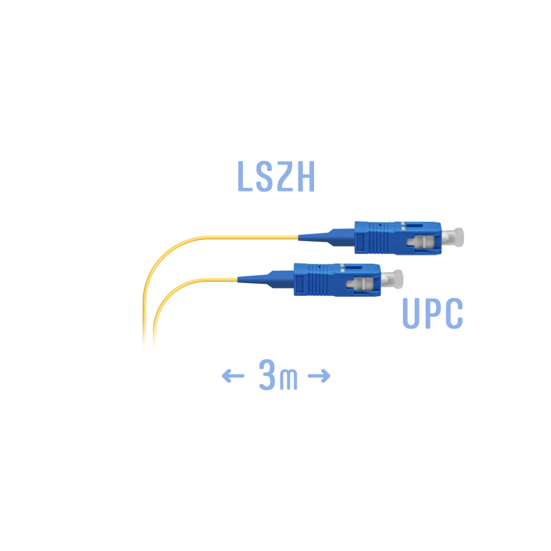 Шнур монтажный оптический SC/UPC SM 3м.