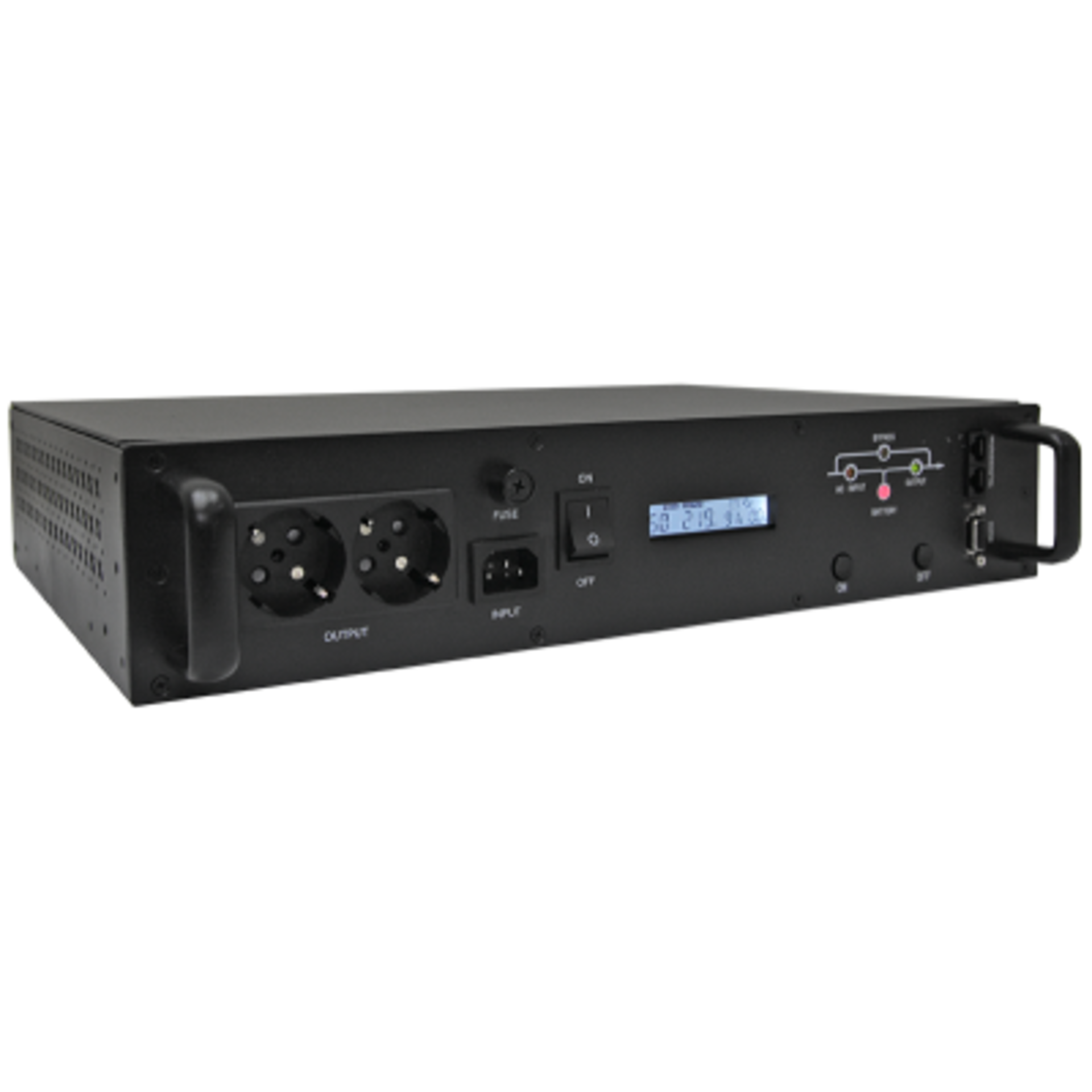 Источник бесперебойного питания Line-Interactive, 1000 VA, Rackmount LCD (чистый синус на выходе)