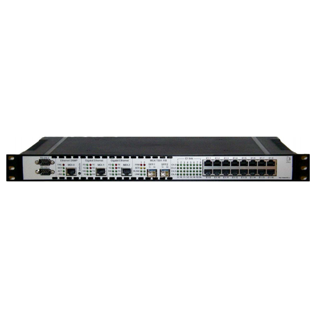 Оптический мультиплексор 32x E1 + 2x Gigabit Ethernet 1000BASE-T без SFP трансиверов