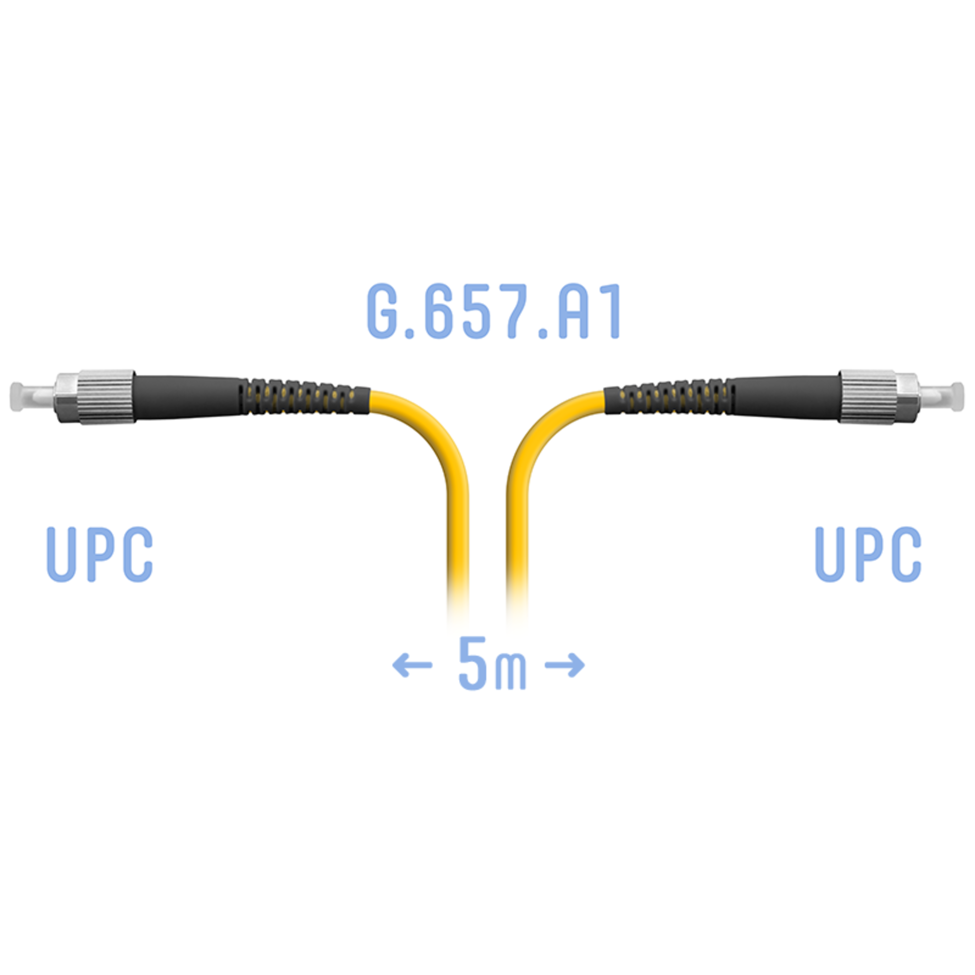 Патчкорд оптический FC/UPC SM G.657.A1 5 метров