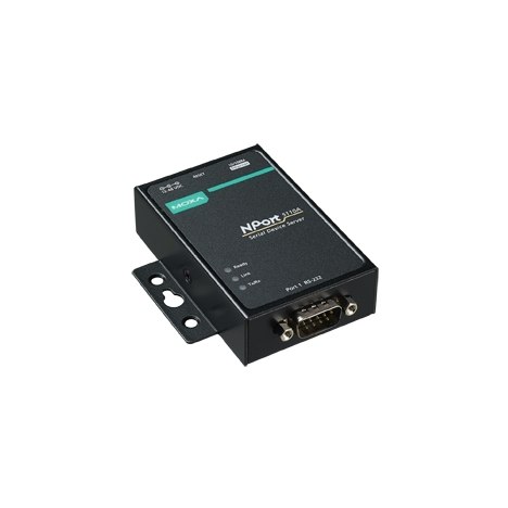 NPort 5110A-T 1-портовый усовершенствованный асинхронный сервер RS-232 в Ethernet с расширенным диапазоном температур MOXA