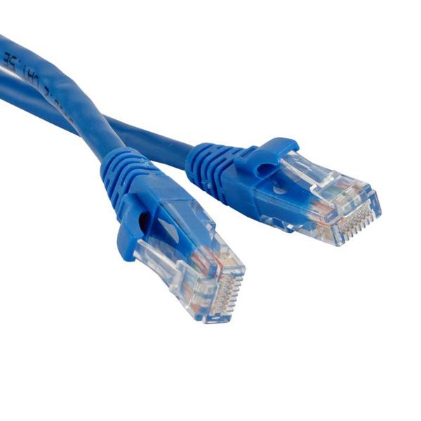 Патч-корд Technolink UTP4 cat 5e, 1,0м, ВС, LSZH, синий, литой коннектор