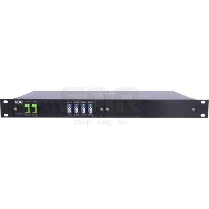 Мультиплексор DWDM двухволоконный 4-канальный в 1/2-слоте
