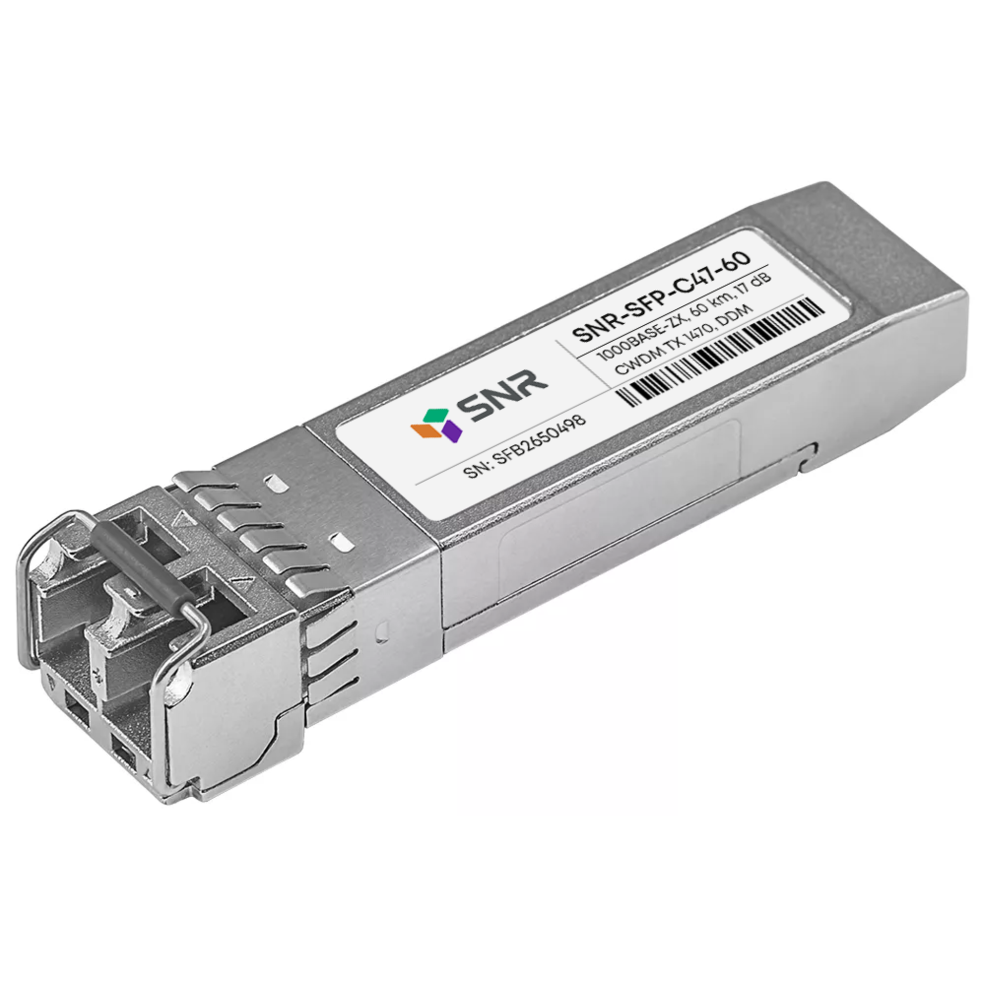 Модуль SFP CWDM оптический, дальность до 60км (17dB), 1470нм