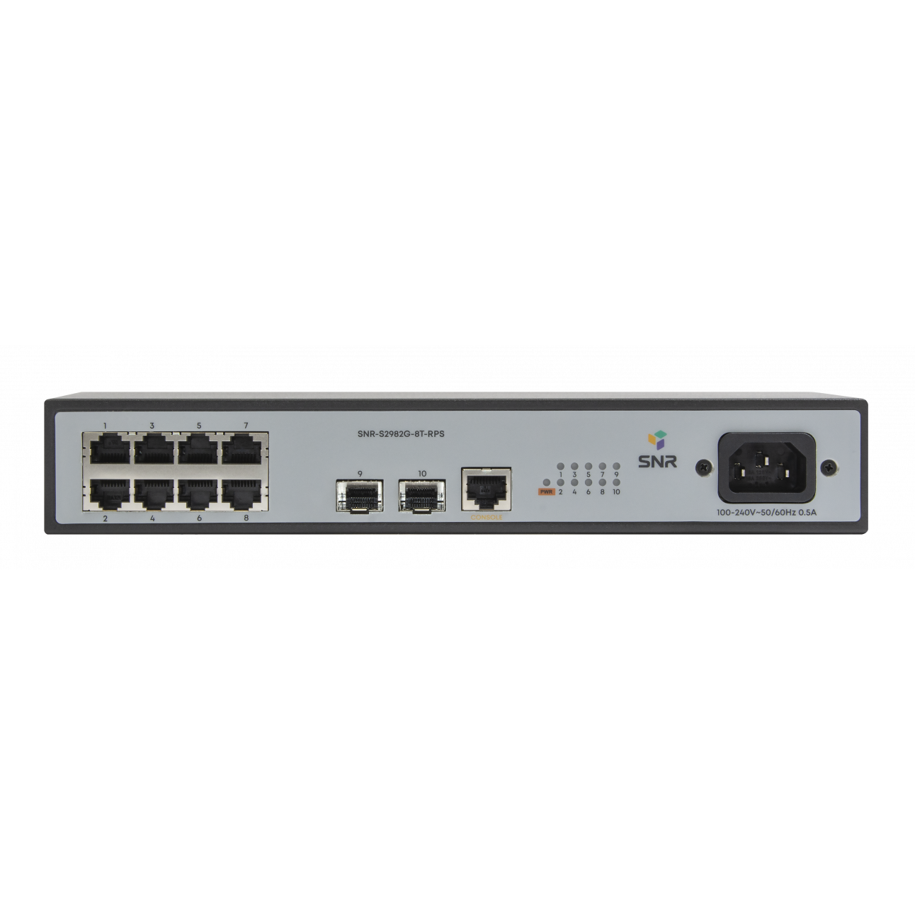 Управляемый коммутатор уровня 2 SNR-S2982G-8T-RPS