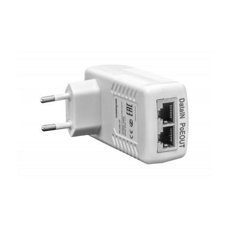 PoE инжектор неуправляемый PI-154-1P, 1x10/100BASE-TX 50В PoE passive, PoE бюджет 15.4Вт
