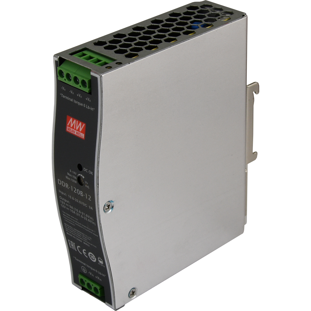 DDR-120B-12, DC/DC преобразователь, 120Вт, вход 16,8-33,6В, выход 12В/10А Mean Well