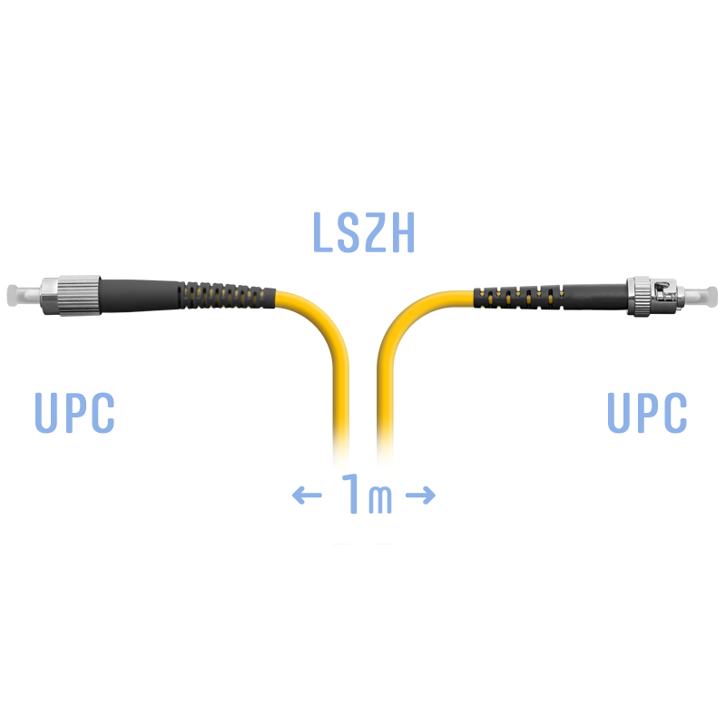 Патчкорд оптический FC/UPC-ST/UPC SM  1 метр