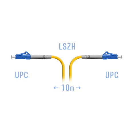 Патчкорд оптический LC/UPC SM 10 метров