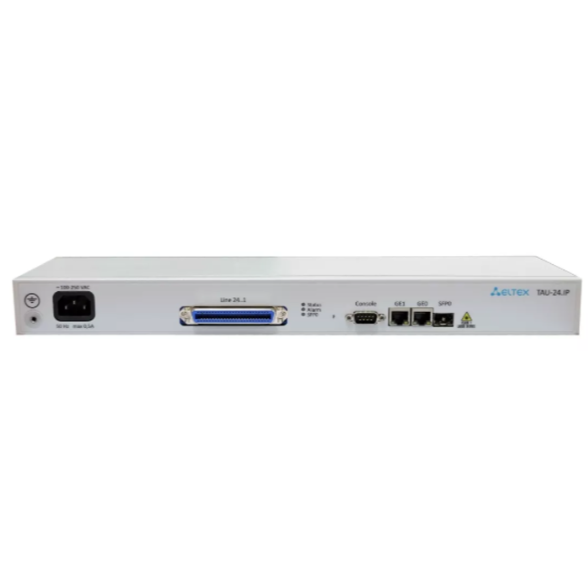 VoIP-шлюз TAU-24.IP: 24хFXS, 3хRJ45-10/100/1000, SIP/H.323, 1U, AC 220V