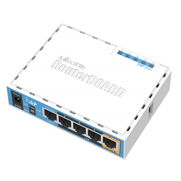 Радиомаршрутизатор MikroTik hAP (RB951Ui-2nD)