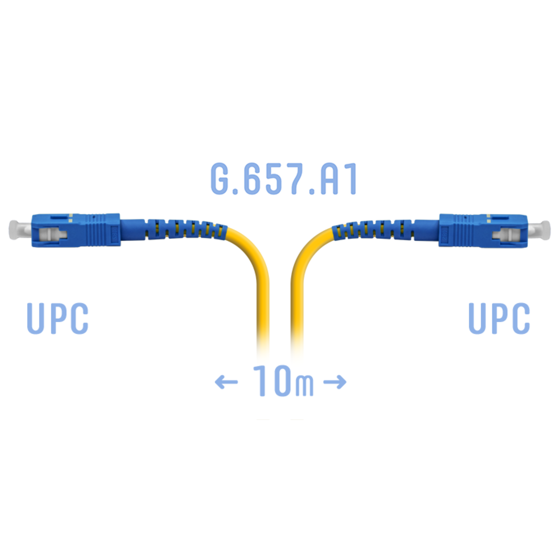 Патчкорд оптический SC/UPC SM G.657.A1 10 метров