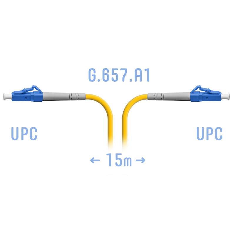 Патчкорд оптический LC/UPC SM G.657.A1 15 метров