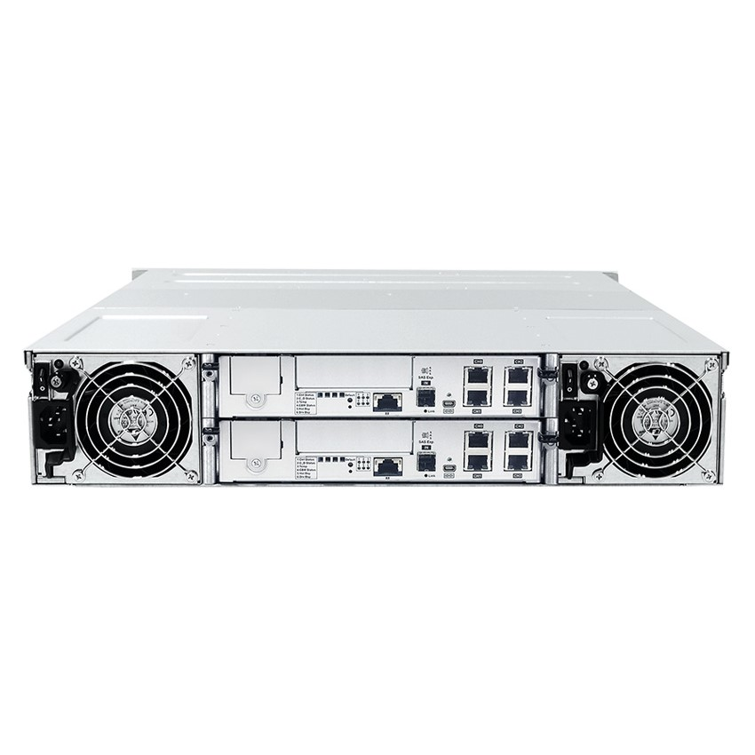 Система хранения данных Infortrend DS1012R2C-B Gen2 (2xCtrl, до 12xHDD, 2xSAS12G внеш. порт, 2x2GB, 8x1G порта iSCSI)