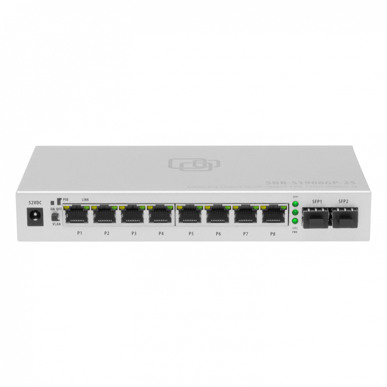 Неуправляемый POE коммутатор SNR-S1908GP-2S