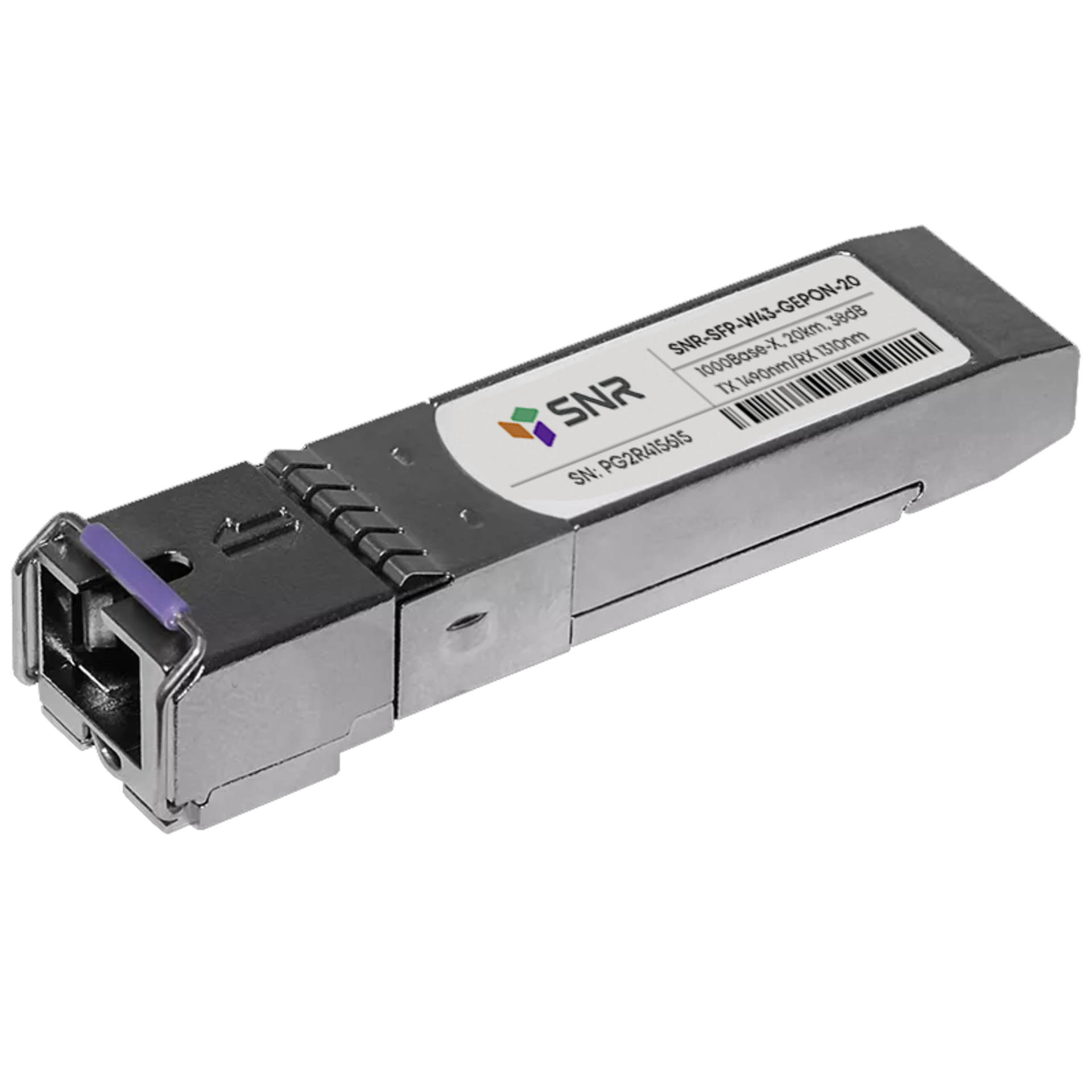 Модуль SFP WDM GEPON, дальность до 20км (32dB), Tx/Rx: 1490/1310нм